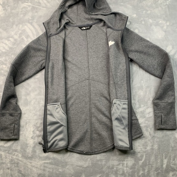 The North Face Women's Double Knit Full Zip Hoodie Grey Size S - Picture 5 of 7
